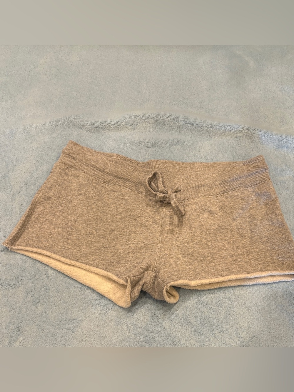 Brandy Melville Light Gray Fleece-Lined Lounge Shorts